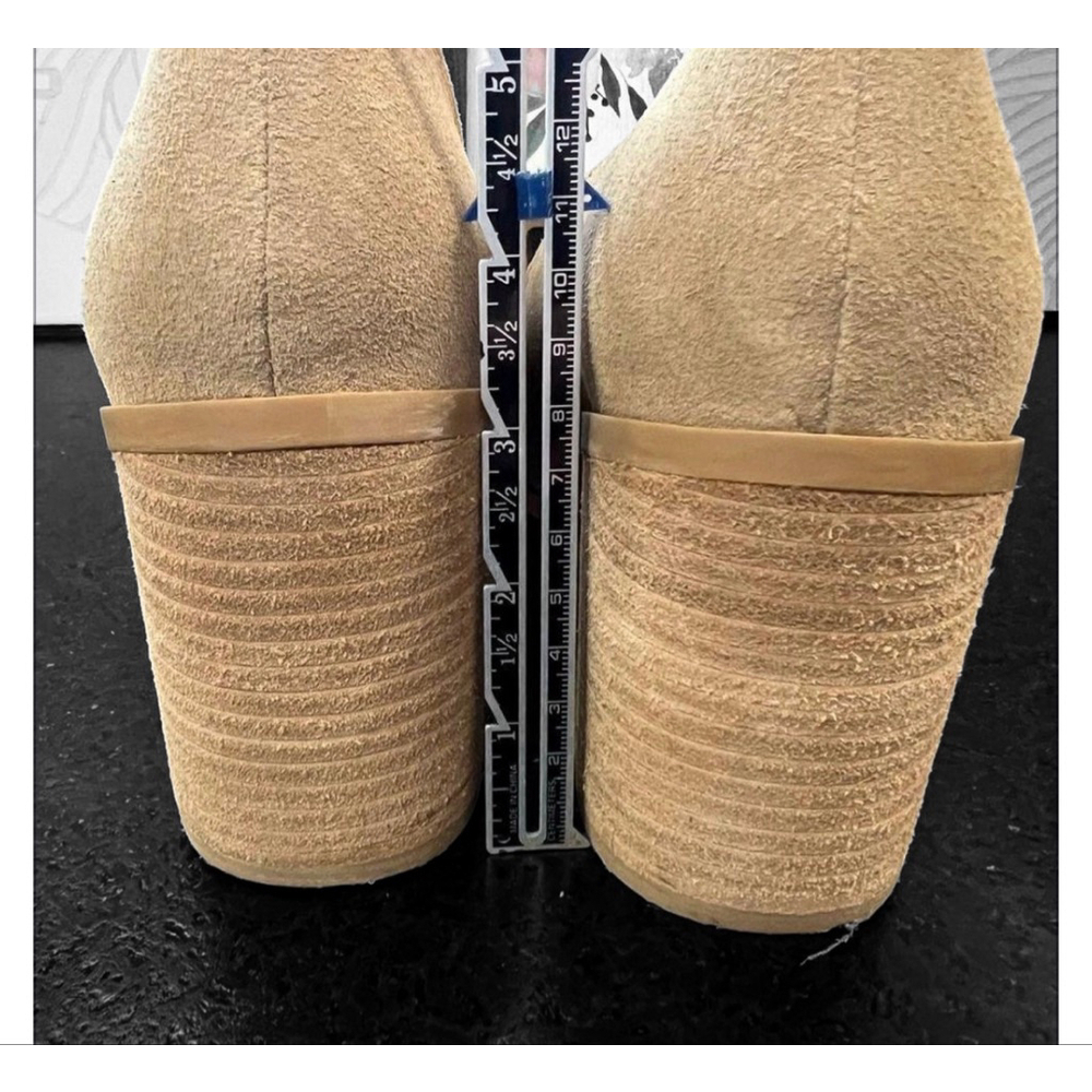 Joie X Anthropologie Wevenly Suede Block Shoes - Picture 3 of 10